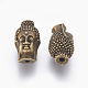 Tibetischen Stil Buddha-Kopf-Legierung Perlen X-TIBEB-7482-AB-FF-2