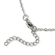 Halskette mit Kristallkäfighalter NJEW-JN04604-01-6