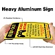 Panneaux d'avertissement en aluminium protégés contre les UV et étanches AJEW-WH0111-F-09-4