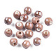 Pearlized Handmade Porcelain Round Beads PORC-S489-6mm-13-2