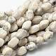 Pépites de howlite naturelles brins de perles G-L288-08-1