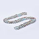 Colliers de perles en jaspe de régalite naturelle / jaspe impérial / sédiment marin NJEW-P202-36-A04-1