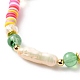 Edelstein mehrschichtige Stretch-Perlen-Armbänder Sets&nbsp;BJEW-JB05756-03-7