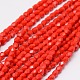Solid Color Glass Barrel Beads Strands GLAA-F009-B01-2