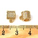 Латунные дужки из латуни с микропаве из кубического циркония KK-M277-09F-G-3