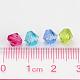 Mixed Color Chunky Dyed Transparent Acrylic Faceted Bicone Spacer Beads for Kids Jewelry X-DBB6mm-4