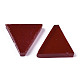 ガラスカボション  モザイクタイル  家の装飾やdiyの工芸品  三角形  ファイヤーブリック  12x14x3~4mm  約310個/200g GLAA-Q086-01D-3
