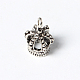 Cadmium Free & Nickel Free & Lead Free Antique Silver Tibetan Style Alloy Crown Pendants X-TIBEP-S120-AS-NR-1