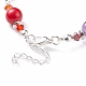 Bracelet rond en perles de pierres précieuses mélangées BJEW-TA00100-3