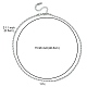 304 collier chaîne de corde en acier inoxydable pour homme femme NJEW-YW0001-19-3