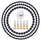 175 шт. немагнитные синтетические гематитовые круглые бусины для изготовления ювелирных изделий своими руками DIY-SZ0005-99-1
