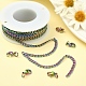 Bausatz für Halsketten in Regenbogenfarben zum Selbermachen DIY-YW0005-90-5