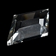 クリアガラスペンダント  多面カット  菱形  シャンデリアクリスタル吊り下げペンダント用  透明  62.5x41.5x14.5mm  穴：1.5mm GLAA-R223-05A-3