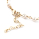 Natural Pearl Beaded Necklaces NJEW-JN03435-01-3