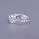 Laiton coeur anneaux zircone cubique de doigts pour les femmes RJEW-BB13066-8-5