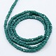 Opaque Solid Color Crystal Glass Faceted Cube Beads Strands GLAA-F024-A12-3