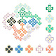 Sunnyclue 54pcs 9 couleurs pendentifs acryliques OACR-SC0001-07-1