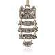 Antique Silver Plated Alloy Rhinestone Owl Pendants for Halloween Jewelry ALRI-J083-02AS-2
