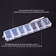 パンダホール エリート プラスチック ビーズ コンテナー  ネイルアートの装飾用のアクセサリー箱  透明  155x33x18mm  4組 CON-PH0001-21-3