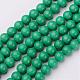 Chapelets de perles en jade Mashan naturel G-K151-10mm-15-1