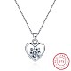 Trendy 925 Sterling Silver Pendant Necklaces NJEW-BB22410-1