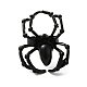 Anillo ajustable de araña de aleación para halloween RJEW-O048-01EB-2