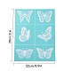 OLYCRAFT Self-Adhesive Silk Screen Printing Stencil Reusable 6 Butterfly Patterns Stencils for Painting on Wood Fabric T-Shirt Bags Wall and Home Decorations - 11x8 Inch DIY-OC0008-013-2