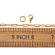 クラフトダディDIYペーパークリップスタイルのジュエリーキット  真鍮製のペーパークリップチェーンと丸カンが含まれます  亜鉛合金カニカン  ミックスカラー  ペーパークリップチェーン：リンク約9x3.5x0.7mm  3色  3m /カラー  9メートル/セット DIY-CD0001-07-7