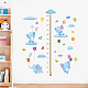 SUPERDANT 3 PCS/set Height Chart Elephant Cloud Height Chart Rainbow Lollipop Wall Sticker PVC Growth Charts Ruler 40 to 160 cm Height Measure for Nursery Bedroom Living Room DIY-WH0232-037-5