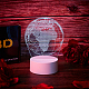 Lampe de visualisation créative acrylique 3d DJEW-WH0010-54-5