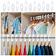 Nbeads 61Pcs 3 Style Rectangle & Flat Round Blank Clothing Rack Size Divider and Dry Erase Markers with Magnetic Cap AJEW-NB0002-70-5
