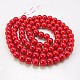 Glass Pearl Beads Strands HY-14D-B70-2