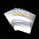 プラスチック製のヘアクリップディスプレイカード  長方形  透明  8.3x5.7cm CDIS-R034-53-1