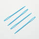 DeepSky Blue Child Plastic Knit Needles Sewing Knitting Cross Stitch X-TOOL-R030-01-1