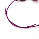 Verstellbare handgefertigte Millefiori Glasperlen Armbänder BJEW-JB06074-01-3