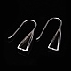 Rhodium Plated 925 Sterling Silver Earring Hooks STER-F033-41P-5