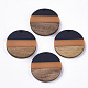 Ciondoli in resina tricolore e legno di noce RESI-S358-78J-1