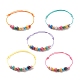 Bracelets de perles rondes en bois naturel BJEW-JB08566-1