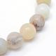 Brins de perles d'amazonite de fleurs naturelles rondes G-R345-6mm-17-3