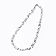 304 Stainless Steel Curb Chains Jewelry Sets SJEW-E328-08-3