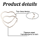 ANATTASOUL 4 Pairs 4 Colors Titanium Steel Heart Hoop Earrings for Women EJEW-AN0002-87-3