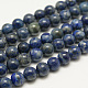 Grade ab naturelle teintslapis lazuli brins de perles rondes X-G-M290-6mm-AB-1