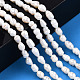 Fili di perle di perle d'acqua dolce coltivate naturali PEAR-N012-04R-2
