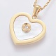 304 Stainless Steel Rhinestone Pendant Necklaces and Stud Earring Jewelry Sets SJEW-L193-07-3