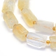 Brins de perles de citrine naturelle givrées G-L552B-06-2