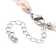 女性のための天然真珠のビーズのネックレス  カラフル  14.96インチ（38cm） NJEW-JN03899-01-5