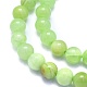 Chapelets de perles de jade blanche naturelle G-K310-C14-8mm-3