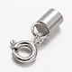 Стерлингового серебра зажимы пружинного кольца X-STER-P005-11-2
