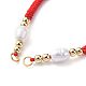 Création de bracelets de corde en nylon tressée AJEW-JB00540-03-2