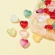 48 pz 8 colori perle di vetro verniciate a spruzzo trasparenti GLAA-FS0001-52-2